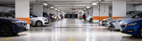 Köszöntjük a Pázmány Péter Katolikus Egyetem mélygarázsának oldalán.